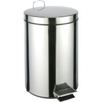 Prullebak/pedaalemmer - 12 liter - 25 x 31 x 38 cm - chroomkleurig