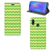Huawei P Smart Plus | Hoesje met Magneet | Waves Green