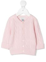 POLO RALPH LAUREN KIDS cardigan en maille torsadée - Rose