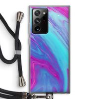 Zweverige regenboog: Samsung Galaxy Note 20 Ultra / Note 20 Ultra 5G Transparant Hoesje met koord