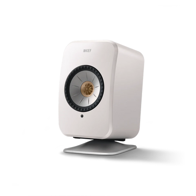 KEF Combi Deal LSX II Wireless Stereo Speakers + P1 Desk pad tafelstandaard - Wit/Silver