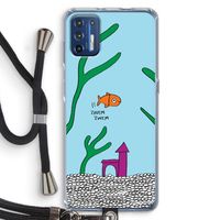 Aquarium: Motorola Moto G9 Plus Transparant Hoesje met koord