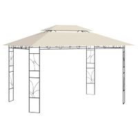 VidaXL Prieel 160 g/m² 4x3x2,7 m crèmekleurig