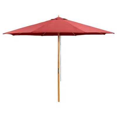 Le Sud houtstok parasol Tropical - rood - Ø300 cm