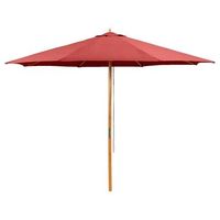 Le Sud houtstok parasol Tropical - rood - Ø300 cm - Leen Bakker