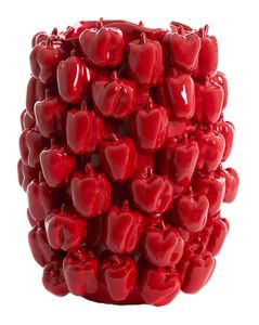 Light & Living Vaas 'Bellpepper' Keramiek, 47cm, kleur Rood