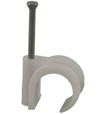 Mepac spijkerclip 11/15mm wit