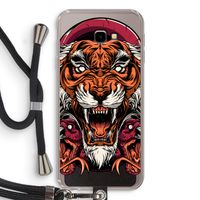 Tiger and Rattlesnakes: Samsung Galaxy J4 Plus Transparant Hoesje met koord