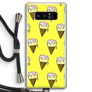 Isjes: Samsung Galaxy Note 8 Transparant Hoesje met koord