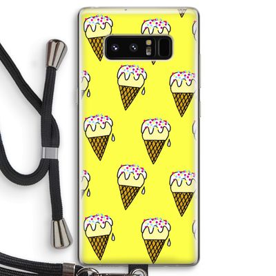 Isjes: Samsung Galaxy Note 8 Transparant Hoesje met koord