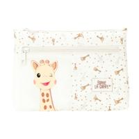 Pennenetui met 2 vakken Sophie la Girafe Beige 23 x 16 x 3 cm