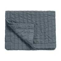 Pure 64 Plaid|sprei Oceanview | 180 cm x 180 cm | Grijs | Blauw