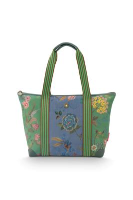 Pip Studio Tote Bag Tilda Medium Bodhi Flower Groen Pip Studio Tote Bag Tilda Medium Bodhi Flower Groen