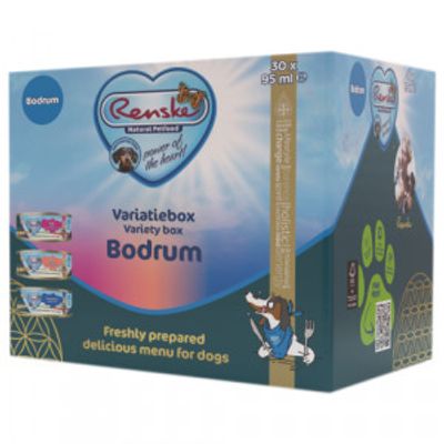 Renske Variatiebox Bodrum vers bereid natvoer hond (blik) 1 tray (30 x 95 g)