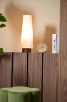 Light & Living Tafellamp witHowie met donker hout Ø 19cm - 1891452