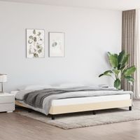 Bedframe stof crmekleurig 200x200 cm - thumbnail