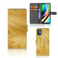 Motorola Moto G9 Plus | Book Style Case | Licht Hout
