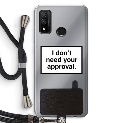 Don't need approval: Huawei P Smart (2020) Transparant Hoesje met koord