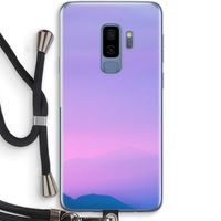 Sunset pastel: Samsung Galaxy S9 Plus Transparant Hoesje met koord
