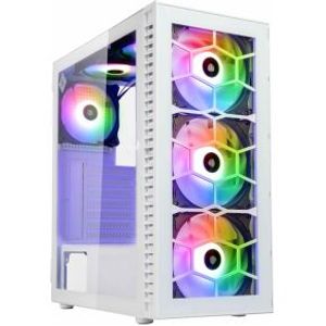 Kolink OBSERVATORY HF GLASS WHITE ARGB Midi Tower