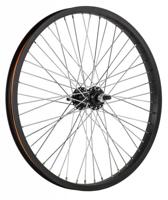 Hzb achterwiel 20 inch etrto 406 bmx freestyle 48 spaaks 14mm as zwart