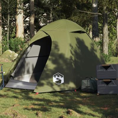 Koepeltent 2-persoons waterdicht olijfgroen
