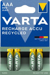 Varta AAA Recycled 800mah 4x