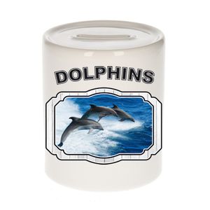 Dieren liefhebber dolfijn groep spaarpot - dolfijnen cadeau   -