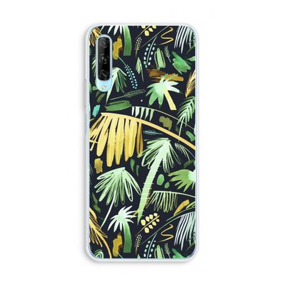 Tropical Palms Dark: Huawei P Smart Pro Transparant Hoesje