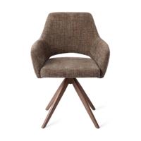 Jesper Home Yanai eetkamerstoel Checked Chestnut turn brown