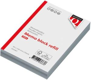 Navulling memobakje 140x90mm wit 200 vel