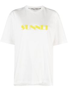 Sunnei t-shirt en coton à logo imprimé - Blanc