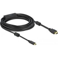 DeLOCK 85973 video kabel adapter 7 m USB Type-C HDMI Zwart