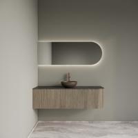 Badkamermeubelset Gliss Design Alluro 140 cm Links Corn Silk