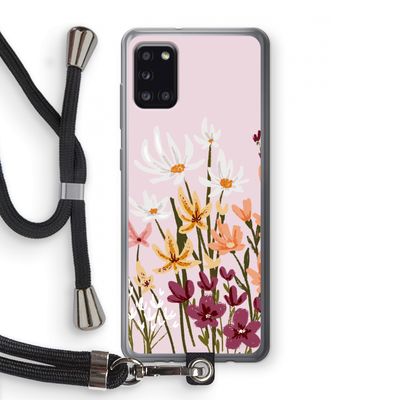 Painted wildflowers: Samsung Galaxy A31 Transparant Hoesje met koord