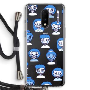 Gezichtjes: OnePlus 7 Transparant Hoesje met koord