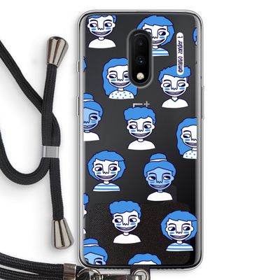 Gezichtjes: OnePlus 7 Transparant Hoesje met koord