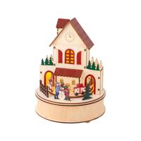 Kerstversiering Lumineo Huisje 15 x 20,3 cm MicroLED