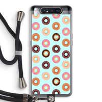 Donuts: Samsung Galaxy A80 Transparant Hoesje met koord Donuts: Samsung Galaxy A80 Transparant Hoesje met koord