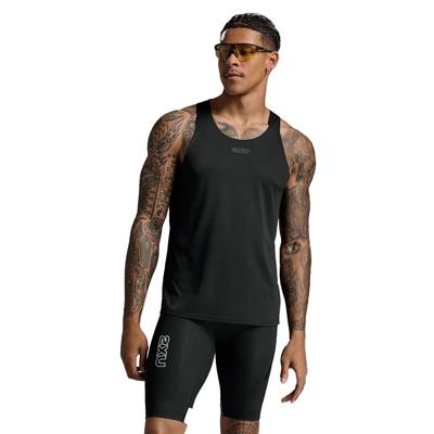 2XU Light Speed Tech hardloopsinglet Zwart Reflecterend Heren