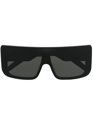 Rick Owens lunettes de soleil à monture carrée oversize - Noir