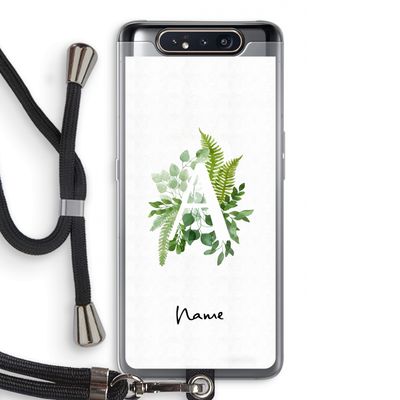 Green Brush: Samsung Galaxy A80 Transparant Hoesje met koord