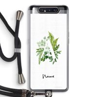 Green Brush: Samsung Galaxy A80 Transparant Hoesje met koord