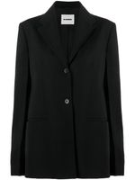 Jil Sander blazer à simple boutonnage - Noir - thumbnail