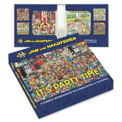 Kaartenmapje Jan van Haasteren Party Time 8 Stuks