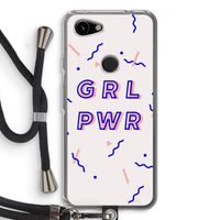 GRL PWR: Pixel 3a Transparant Hoesje met koord
