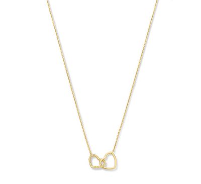 TFT Collier Geelgoud Hartjes 0,8 mm 40 - 42 - 44 cm