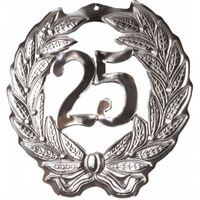 Feest decoratie krans van 25 jaar