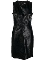 Michael Michael Kors robe courte en cuir artificiel - Noir