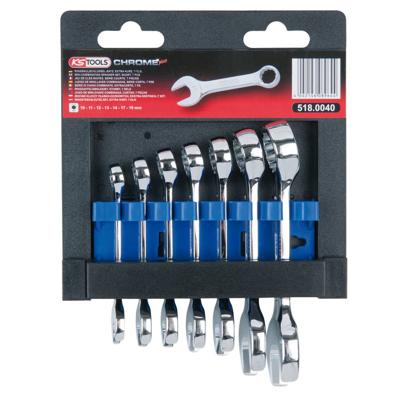 KS Tools 518.0040 518.0040 Ring-steeksleutelset Sleutelbreedte (metrisch) 10 - 19 mm